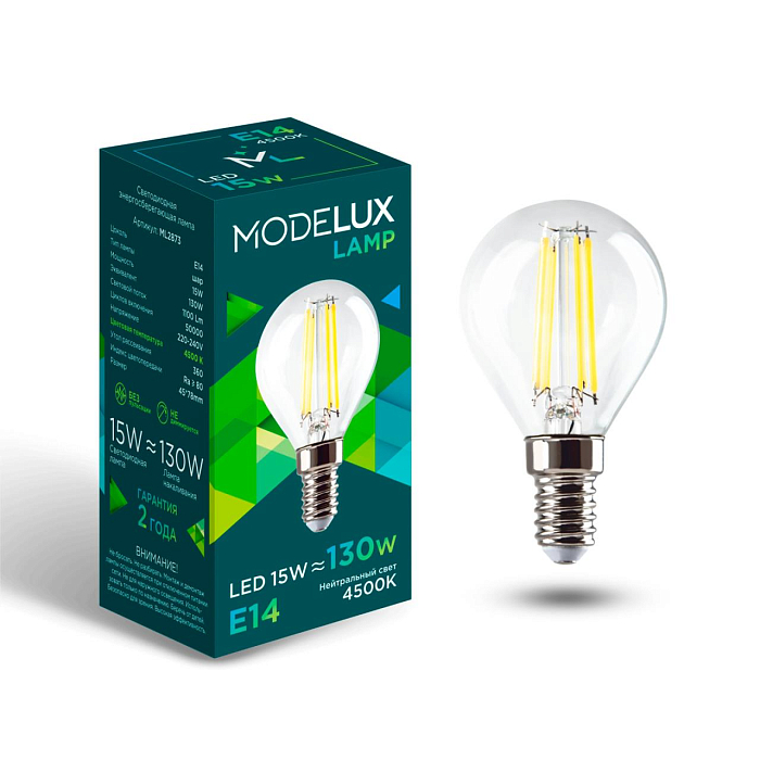 MODELUX Lamp ML2873- G45-15W-Е14-4500