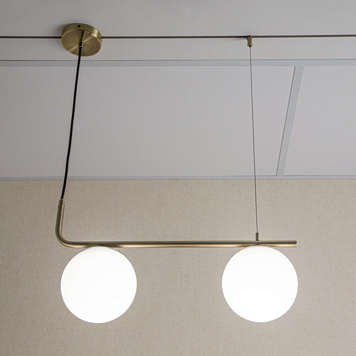 CL112123 Бремен Бронза Св-к Подвес Люстра двойной  CL112123