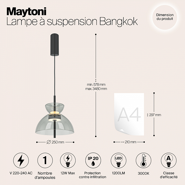 Светильник Maytoni MOD185PL-L11B3K2