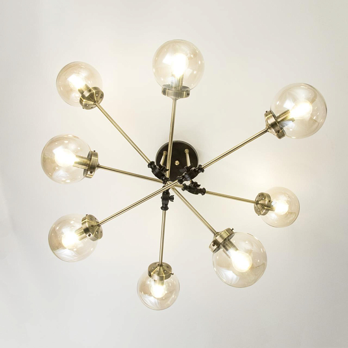 CL105185 Планета Черн+Дымч. Св-к Люстра Люстра на штанге  CL105185