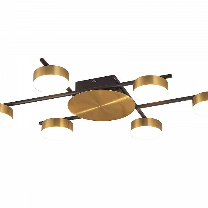 Светильник NewRgy X1000A-DWS-6 BLACK+BRASS