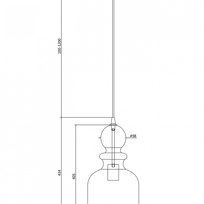 Светильник одинарный Maytoni P035PL-01CH