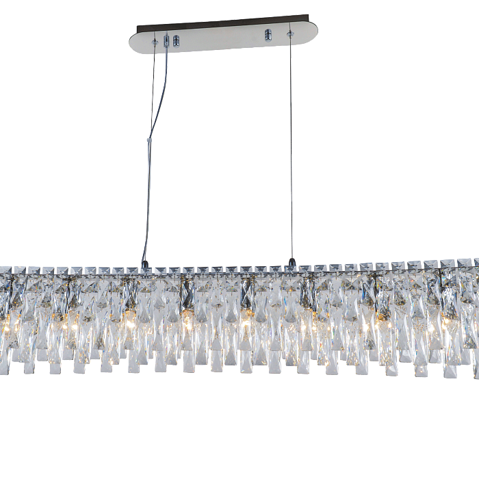 Люстра NewRgy 5700R/10A CHROME+CLEAR