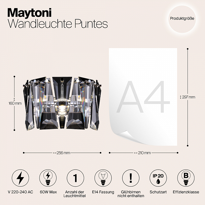 Бра на 1 лампу Maytoni MOD043WL-01CH