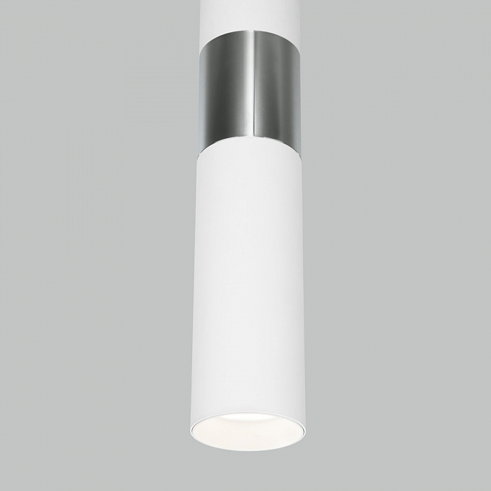 Люстра одинарный Eurosvet 50097/1 белый/хром