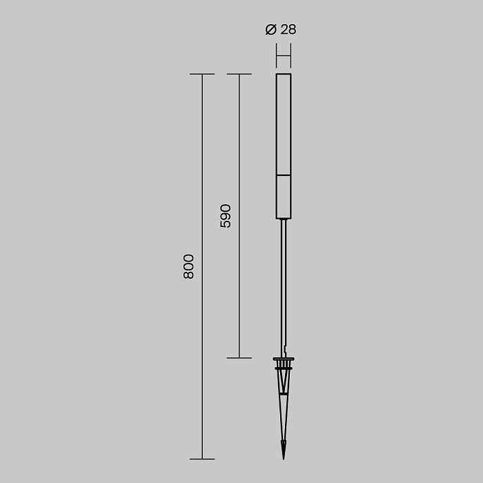 Уличный светильник Outdoor O487FL-L3GF3K