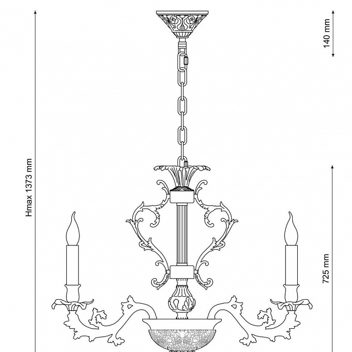 Люстра подвесная Lucia Tucci FIRENZE 1780.15.3 antique gold