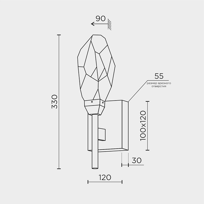 Бра  MS.89131.01 BS