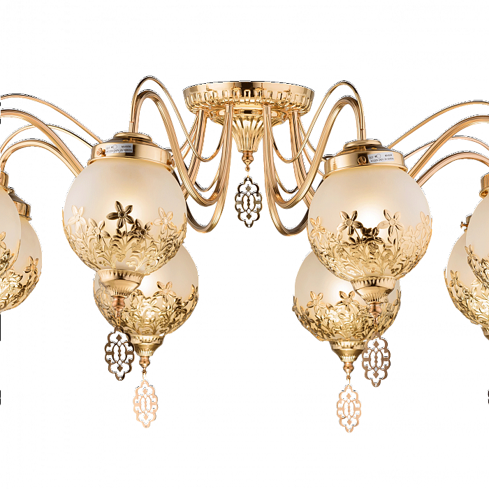 Люстра потолочная Sfera Sveta 4552/8 GOLD