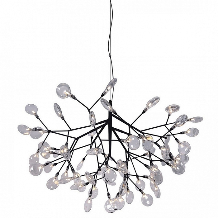 Светильник подвесная Crystal Lux EVITA SP63 BLACK/TRANSPARENT