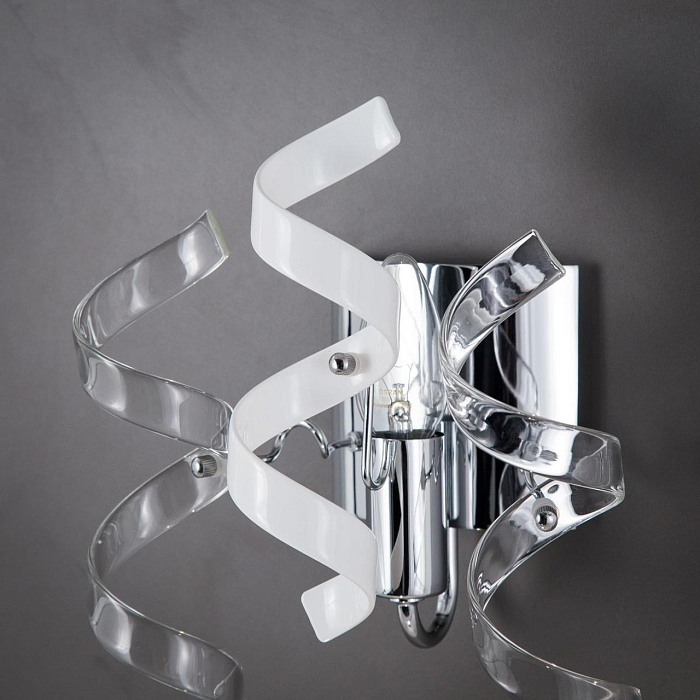 CL222321 Рандом Хром+Прозр+Бел Св-к Бра Бра на 1 лампу  CL222321