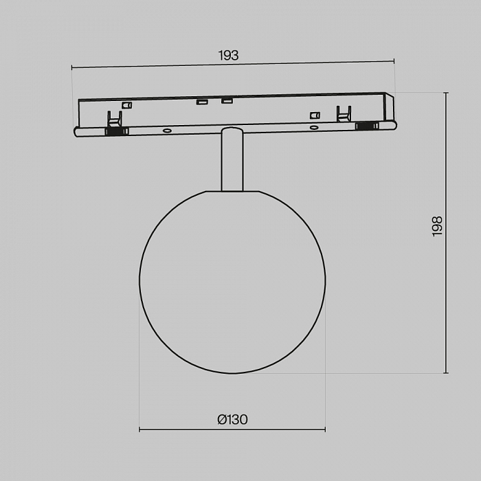 Трековая система Трековый светильник Technical TR038-4-5W3K-WW-DS