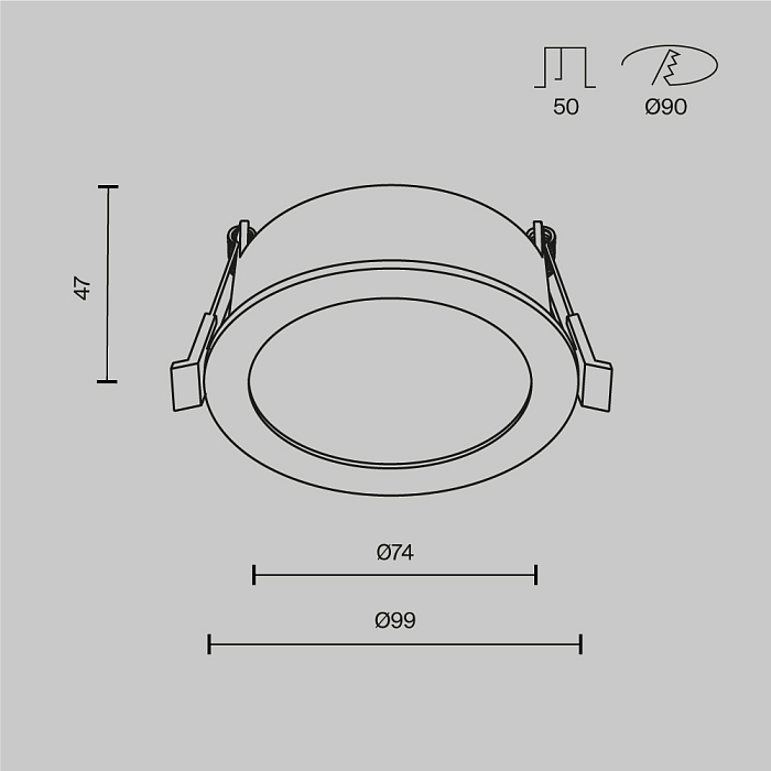 Светильник Technical DL130-GX53-W