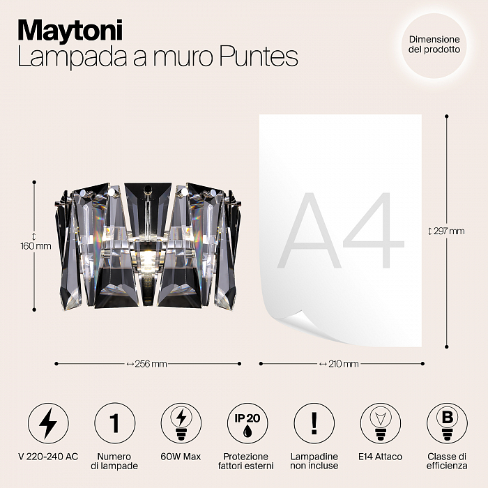 Бра на 1 лампу Maytoni MOD043WL-01CH
