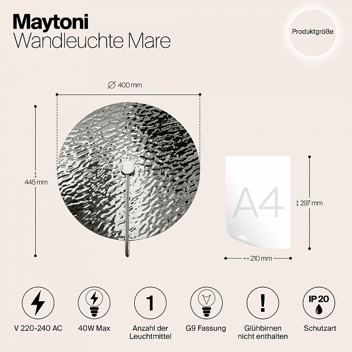 Бра светодиодное Maytoni MOD305WL-01CH