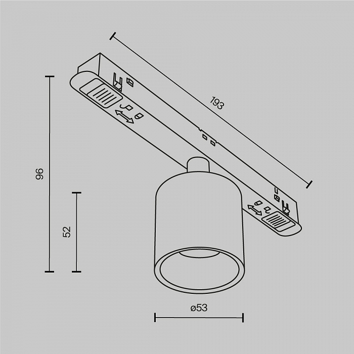 Трековая система Technical TR132-2-7W3K-B