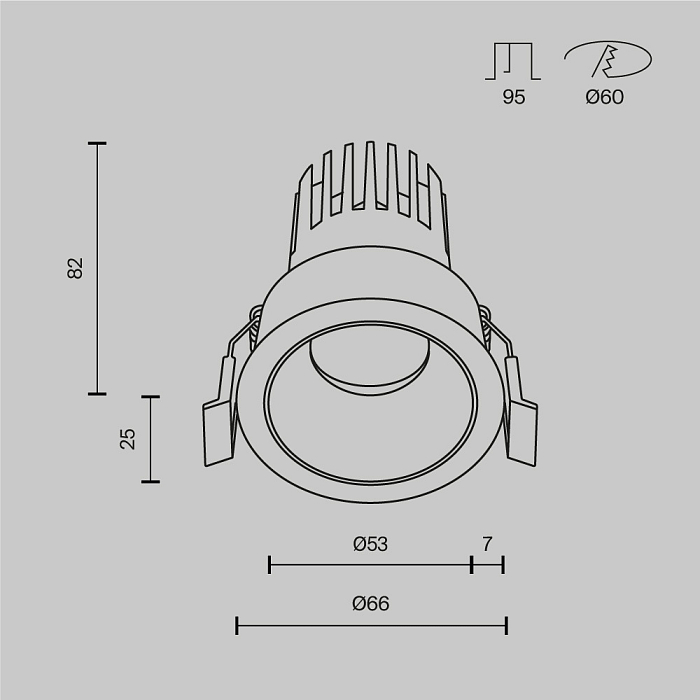 Светильник Technical DL115-10W-4K-W