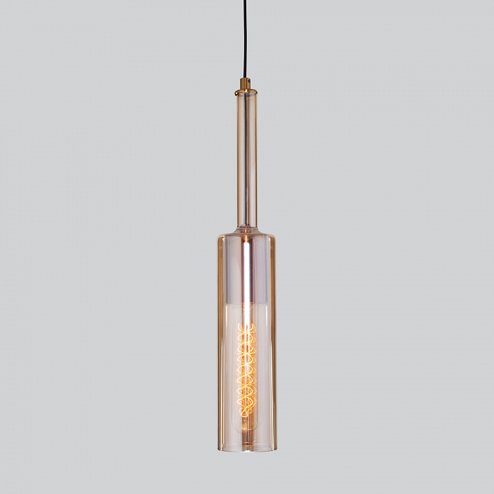 Люстра одинарный Eurosvet 50226/1 янтарный