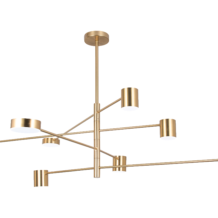 Люстра NewRgy 8021-DW-8 BRASS