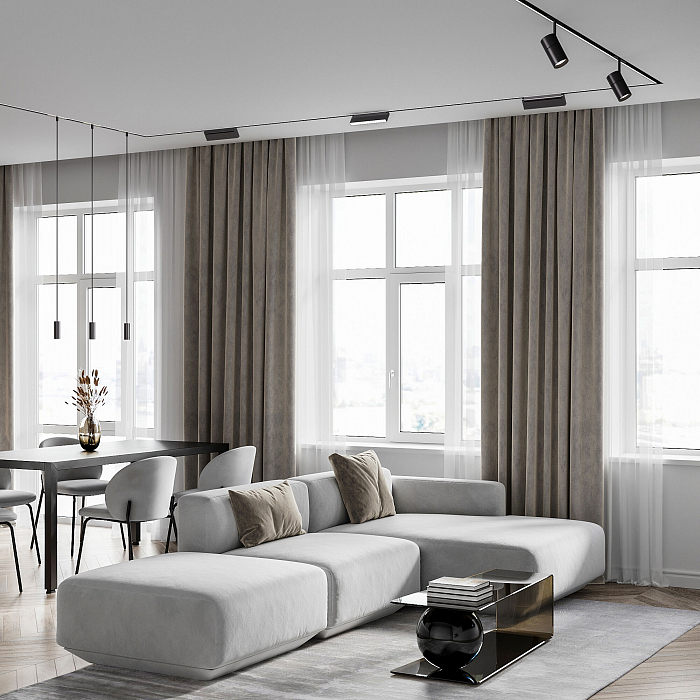 Slim Magnetic Шинопровод встраиваемый с местом под светодиодную ленту чёрный 2м 85132/00 Трековая система Elektrostandard 85132/00