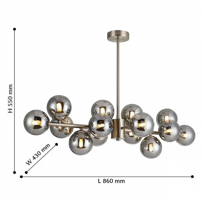 Люстра на штанге Favourite 2650-14P