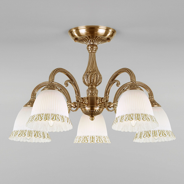 Люстра потолочная Eurosvet 60107/5 античная бронза