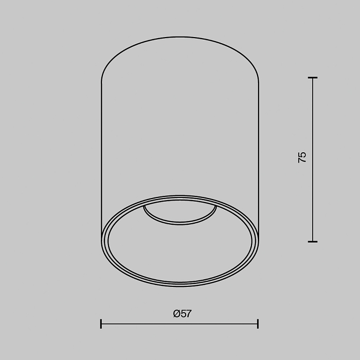 Светильник Technical C064CL-8W2.7K-RD-B
