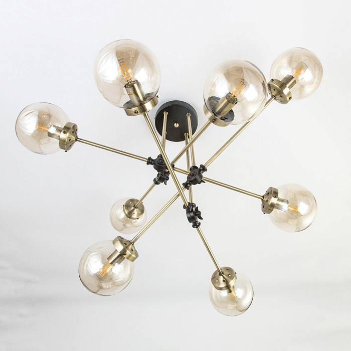 CL105185 Планета Черн+Дымч. Св-к Люстра Люстра на штанге  CL105185