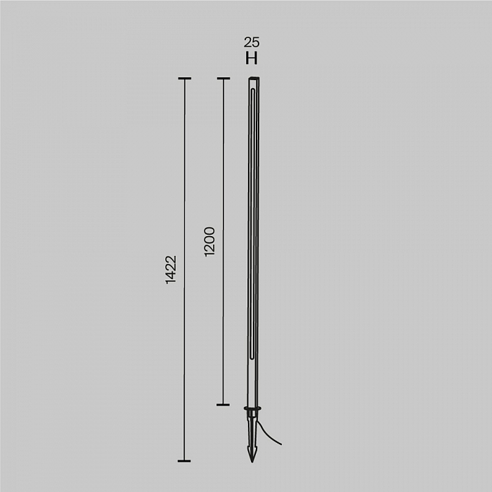 Уличный светильник Outdoor O440FL-L18GF3K