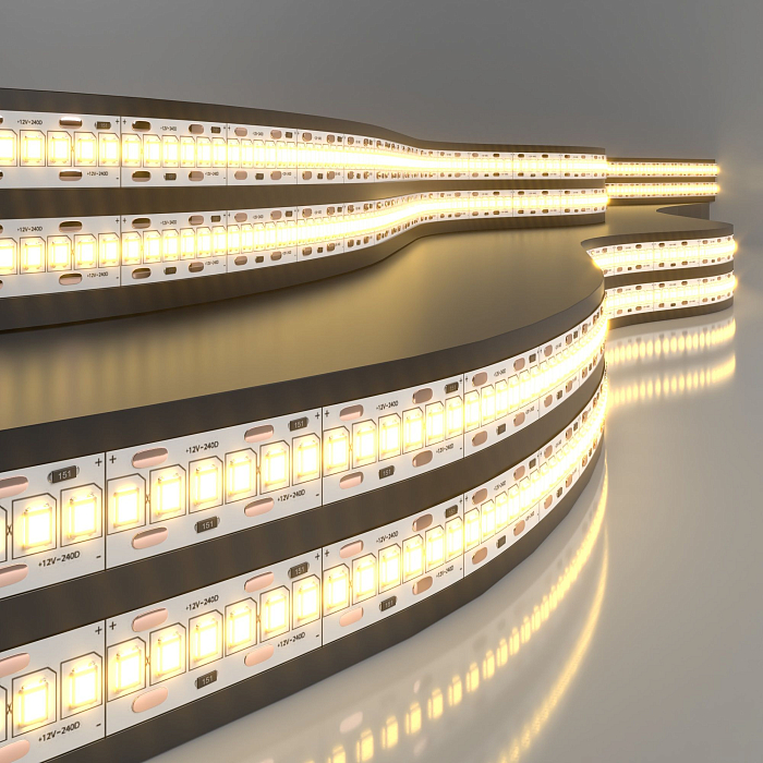 Светодиодная лента Elektrostandard Лента светодиодная 12V 16W 240Led 2835 IP20 тёплый белый, 5м