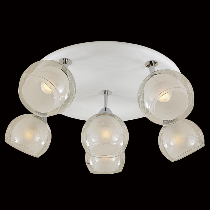 CL158161 Самба Бел+Хром Св-к Люстра Люстра потолочная  CL158161