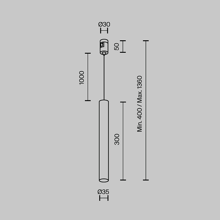 Трековая система Technical TR155-1-5W3K-PT