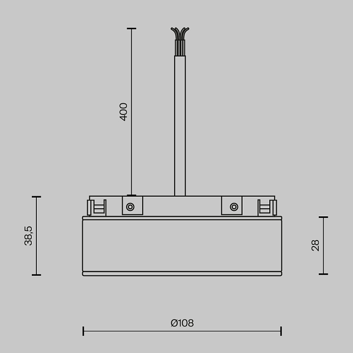 Трековая система Technical TRA172DR-100W-DS-B