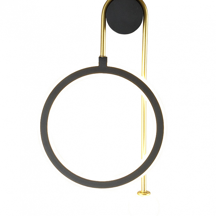 Бра Crystal Lux CORIDA AP25W LED BLACK/GOLD