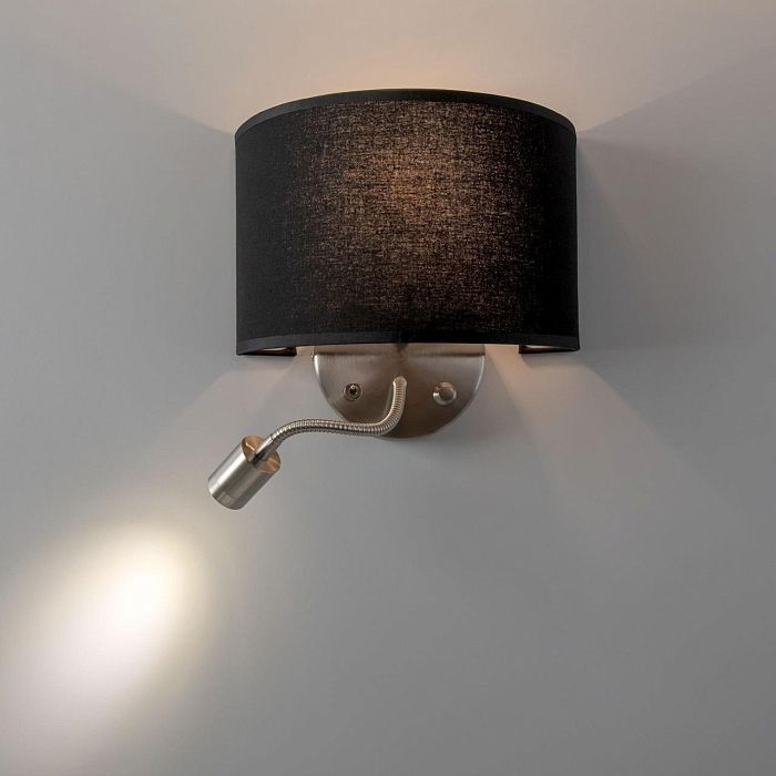 CL704305 Декарт Круг Хром.Мат+Черн. Св-к Наст. Бра светодиодное  CL704305