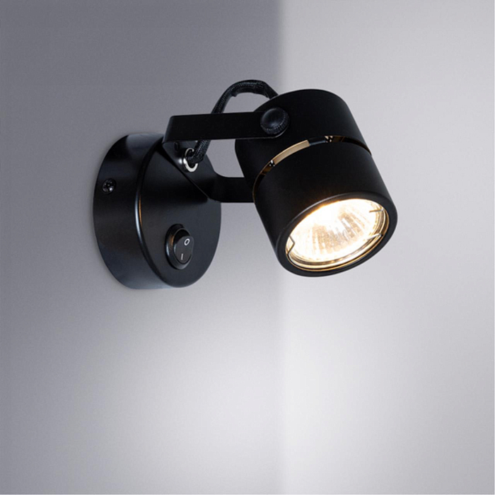 Спот на 1 лампу ARTE LAMP A1311AP-1BK