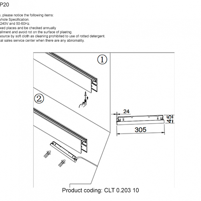 Crystal Lux CLT 0.203 10 BL