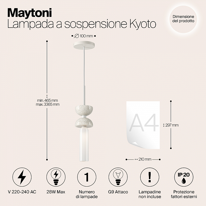 Светильник Maytoni MOD178PL-01W