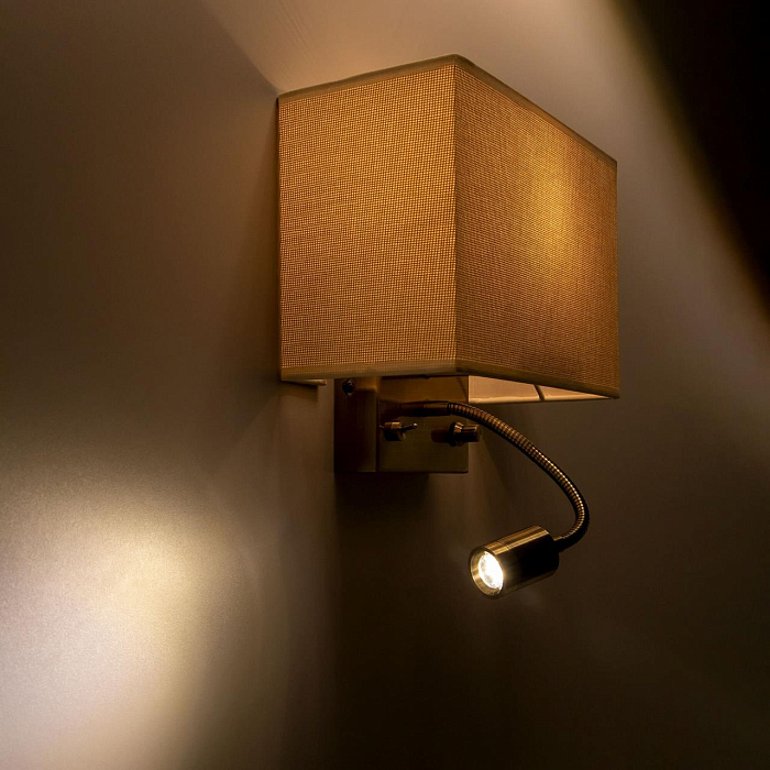 CL704303 Декарт Стар.Бронза+Песочный Св-к Настенны Бра светодиодное  CL704303