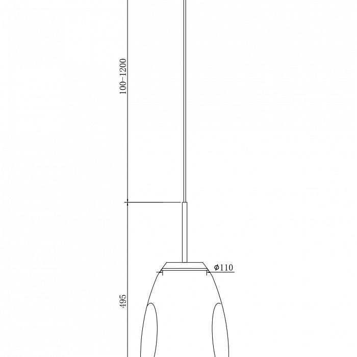 Светильник одинарный Maytoni P013PL-01G