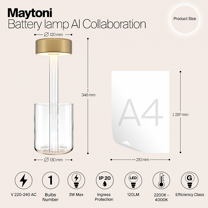 Светильник Maytoni MOD229TL-L3G3K1
