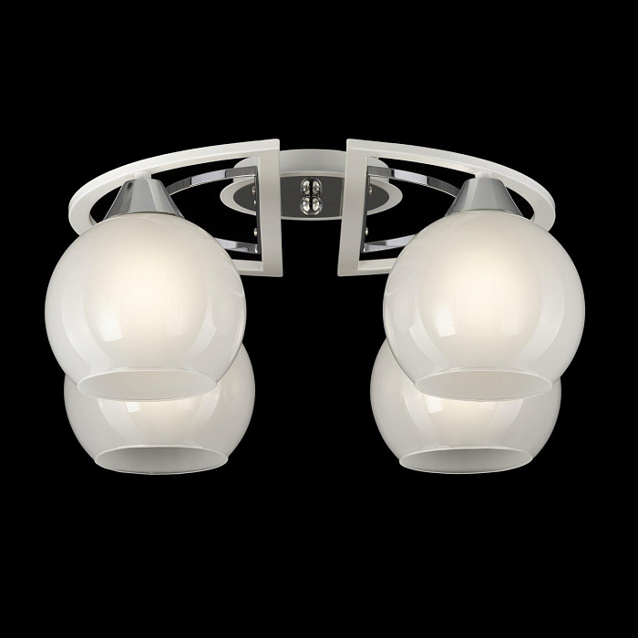 CL121140 Отто Белый+Хром Св-к Люстра Люстра потолочная  CL121140