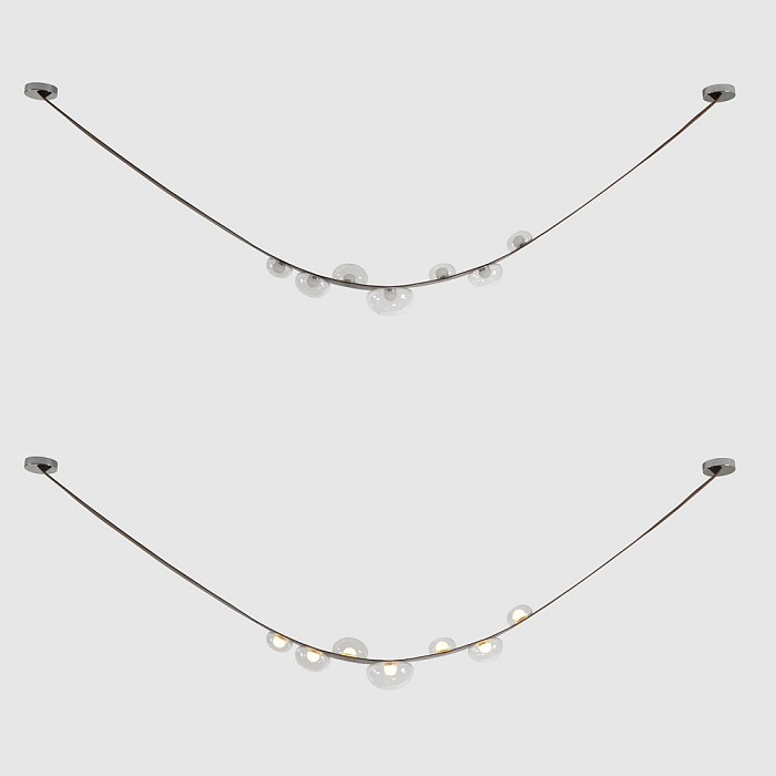 Светильник Crystal Lux BOSQUE SP7 L3000 BROWN/TRANSPARENT