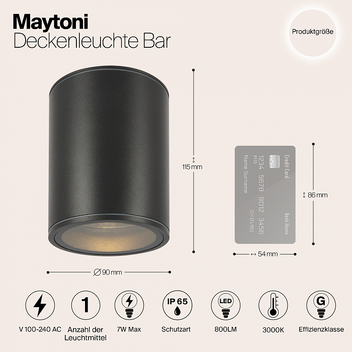 Светильник потолочный Outdoor O306CL-L7GF