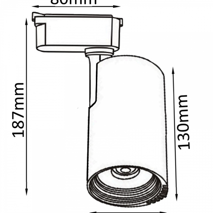 Светильник Трековый светильник Crystal Lux CLT 0.31 007 20W WH