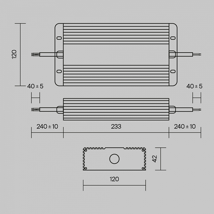 Трековая система Technical PSL008-400W-48V-IP67