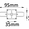 Компонент трековой системы Crystal Lux CLT 0.211 01 WH