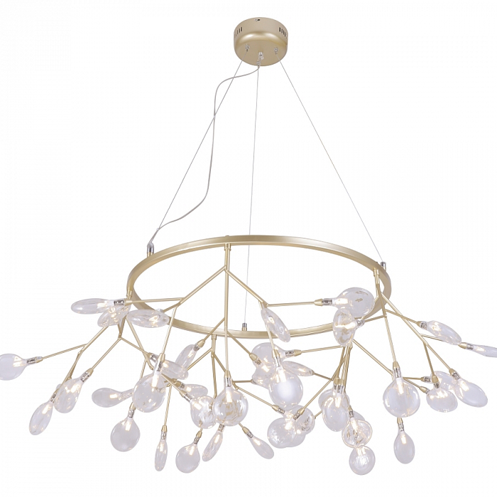 Светильник подвесная Crystal Lux EVITA SP45 D GOLD/TRANSPARENT