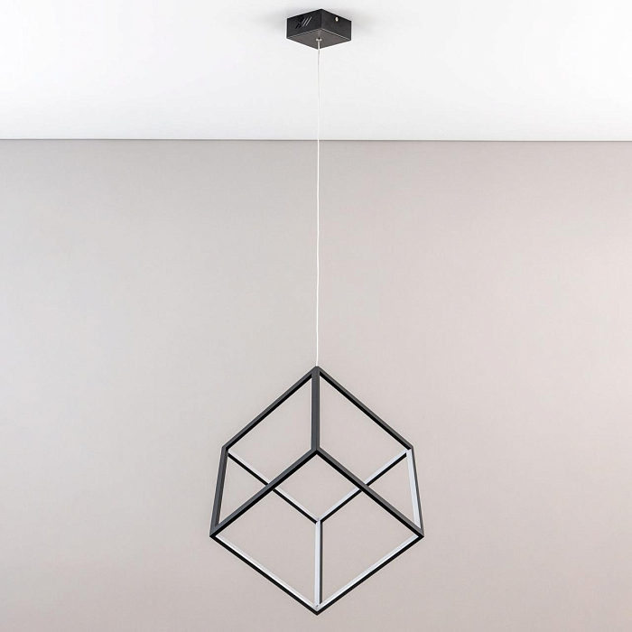 CL719301 Куб Черный Св-к Подвес, LED 40W*4000K Светильник светодиодный  CL719301