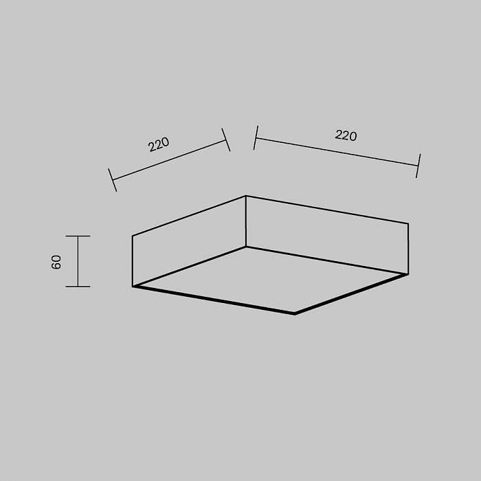 Светильник Technical C032CL-24W3K-SQ-W